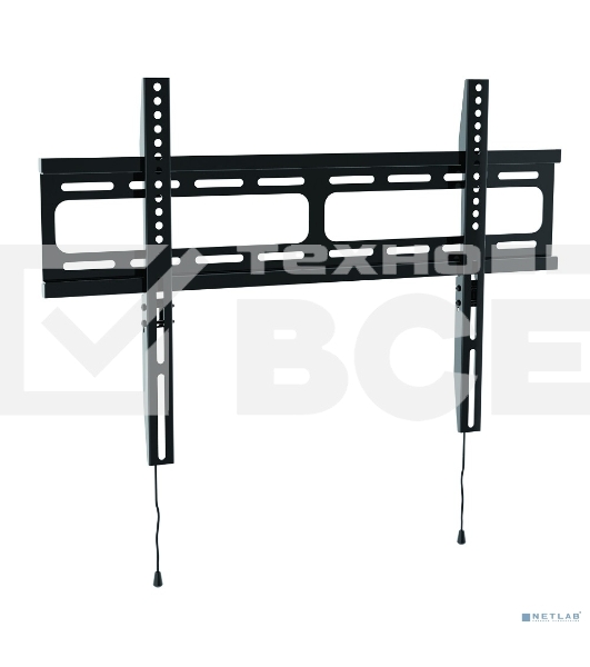 Универсальное фиксированное настенное крепление Wize WF55 для дисплеев 17'-55', VESA 75x75, 100x100, 200x200, 300x300, 400x400 мм, макс. нагрузка 45 кг черный