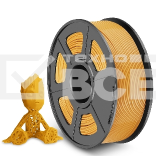 Филамент NVPRINT PLA Gold для 3D печати диаметр 1.75мм  длина 330 метров  масса 1 кг