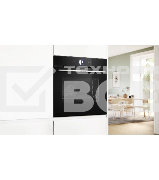 Встраиваемый духовой шкаф электрический Bosch HBG7764B1 черный
