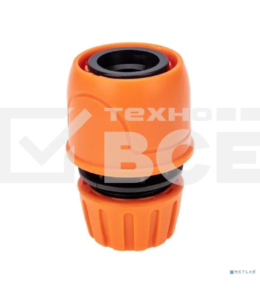 Коннектор для шланга, быстросъемный, с автостопом 1/2 Четыре Сезона