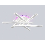 Потолочный светодиодный светильник FA8907 WH/CH белый/хром 135W 3000K-6400K+RGB 800*770*160 (ПДУ РАДИО 2.4G), фото6