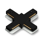 GL7172 BK черный матовый коннектор Х-образный для однофазного шинопровода Standard 220V NEW 105*105*20, фото5