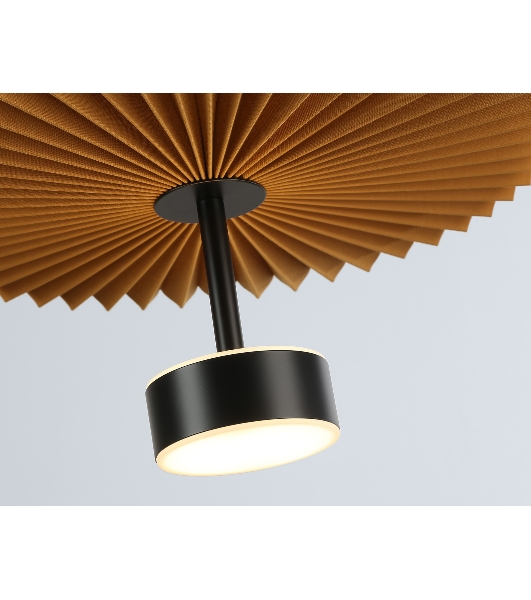 Светильник Ambrella light LH72607 BK/CF черный/кофе 6W 3000K D300*260-1770
