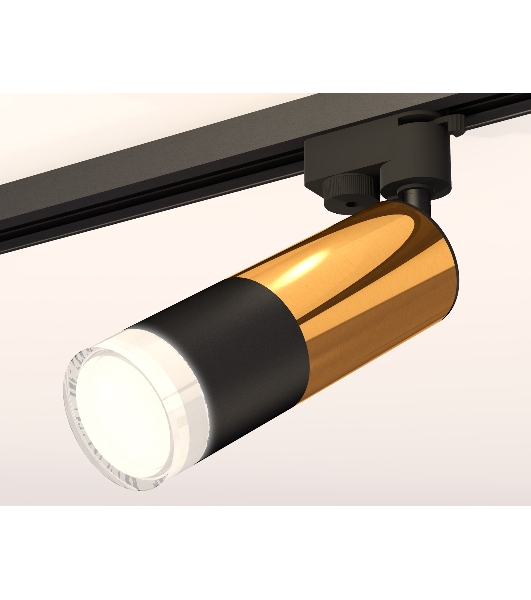 Светильник Ambrella light XT6302072 SBK/PYG/FR черный песок/золото желтое полированное/белый матовый MR16 GU5.3