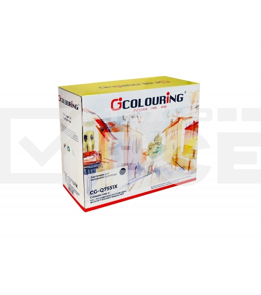 Картридж лазерный Colouring CG-Q7551X черный (13000 стр.) для HP LJ P3005/3005D/3005N/3005DN/3005X/M3027/MFP M3035MFP/M3035XS MFP