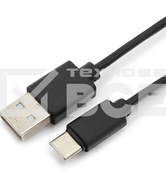 Кабель USB Гарнизон GCC-USB2-AMCM-0.3M, USB2.0 AM/ USB3.1 Type-C, 0.3м, пакет