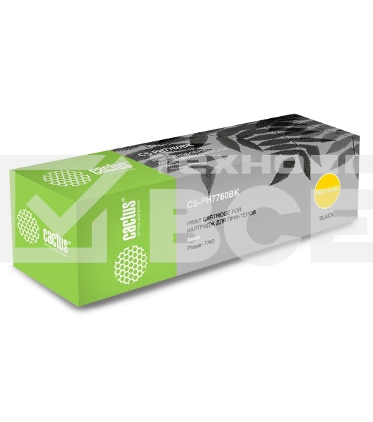 Картридж лазерный Cactus CS-PH7760BK (106R01163) черный (32000 стр.) для Xerox Phaser 7760 /7760dn /7760dx/7760dxf