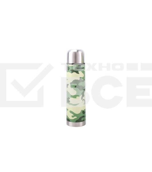 Термос Diolex DX-1000-3 1000 мл, милитари, из нержавеющей стали, с узким горлом
