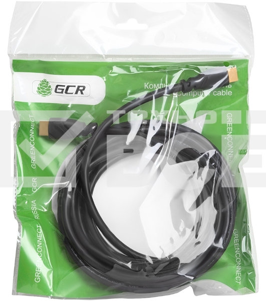 Кабель Greenconnect 1.5m HDMI 1.4, OD7.3мм, 30/30 AWG, позолоченные контакты, Ethernet 10.2 Гбит/с, 3D, 4K, экран Greenconnect Кабель 1.5m HDMI 1.4, OD7.3мм, 30/30 AWG, позолоченные контакты, Ethernet 10.2 Гбит/с, 3D, 4K, экран