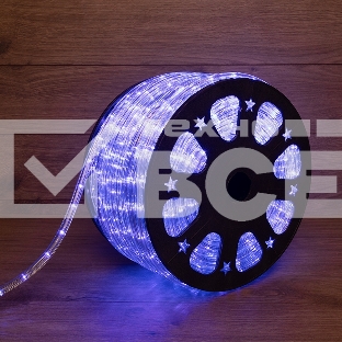 Дюралайт LED, свечение с динамикой (3W) - синий, 24 LED/м, бухта 100м