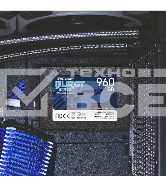 Накопитель SSD Patriot Burst Elite, 960GB, SATA, 2.5