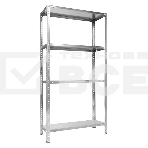 Стеллаж Практик ES 150KD пол.:4 разборная 1450x750x300мм серебристый, фото8