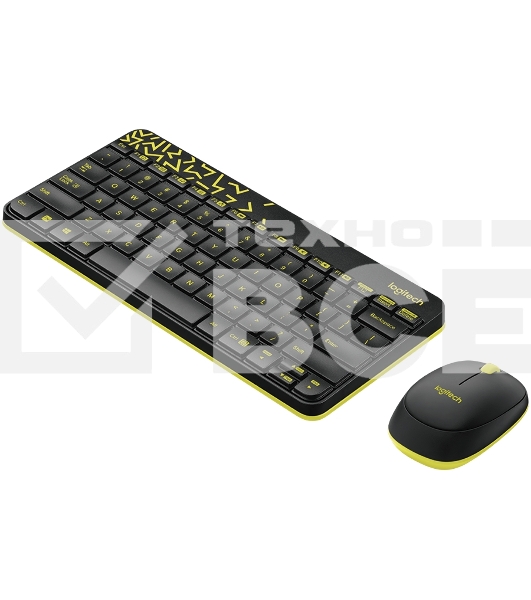 Клавиатура + мышь Logitech Wireless Desktop MK240 Nano Black Retail Combo