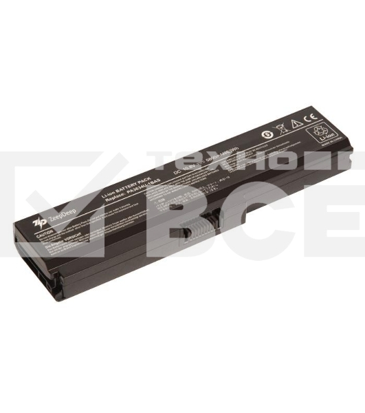 Аккумулятор повышенной емкости для ноутбука Toshiba Satellite L750 ZeepDeep Energy 63Wh, 5800mAh, 10.8V-11.1V