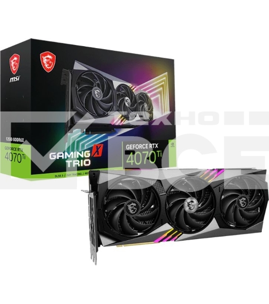 Видеокарта MSI RTX4070Ti GAMING X TRIO 12G GDDR6X 2745/21000 HDMIx1 DPx3 HDCP Ret