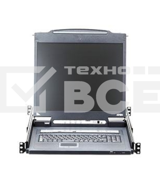 Переключатель KVM 16-портовый IP с ЖК-дисплеем Slideaway/ATEN SINGLE RAIL 16P PS/2-USB LCDKVMP 17INCH WIH IP
