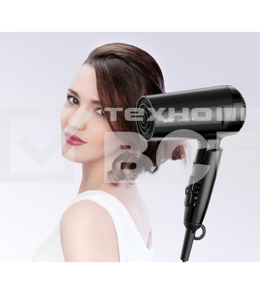 Фен Braun BRHD350E 1600Вт черный