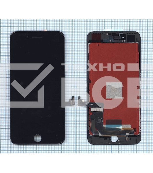 Дисплей для iPhone 7 Plus в сборе с тачскрином (AAA) черный