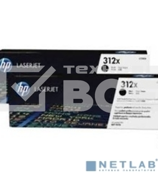 Картридж лазерный двойная упаковка Hewlett-Packard HP 312A CF380XD черный для LaserJet Pro M476dn, M476dw, M476nw 4400 стр.