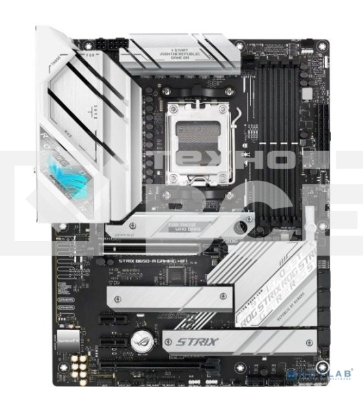 Материнская плата ASUS ROG STRIX B650-A GAMING WIFI, AM5, AMD B650, 4xDDR5, 4xSATA, 3xM.2, 1xPCIe 4.0 x16, 1xPCIe 4.0 x4, 1xHDMI, 1xDP, 1x 2.5Gb LAN, 3xUSB-A 3.2 Gen 2, 4xUSB 2.0, 5x3.5 мм, 7.1, Standard-ATX