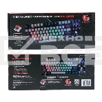 Проводная механическая клавиатура Gembird KB-G600, 87кл, Rainbow, красн.свитчи, 1.8м, черная, фото6