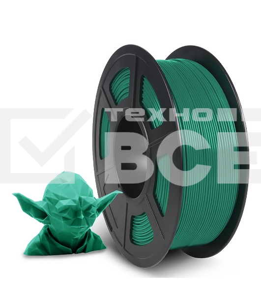 Филамент NVPRINT PLA GrassGreen для 3D печати диаметр 1.75мм  длина 330 метров  масса 1 кг