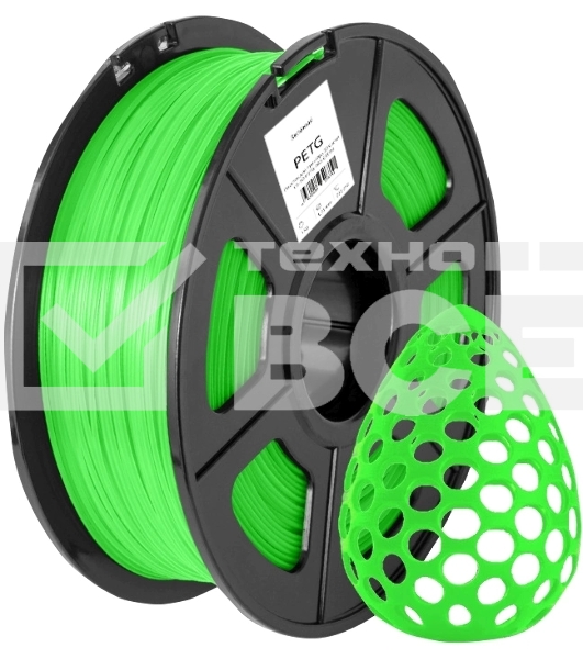 Пластик для принтера 3D Cactus CS-3D-PETG-1KG-T-GREEN PETG d1.75мм 1кг 1цв.