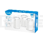 Wi-Fi Mesh-система/ AX3000 Wi-Fi 6 Mesh 2.5G Solution 3-Pack, Dual-Band,  Chipset MT7981BA+MT7976CN+RTL8221B, 802.11ax/ac/a/b/g/n,  2402Mbps at 5GHz + 574Mbps at 2.4GHz,  2.5G WAN+GE LAN, 5 internal antennas,  MU-MIMO, DDNS, Zerotier/Wireguard/OpenVPN/IPS, фото5