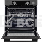 Электрический духовой шкаф Kuppersberg KSO 610 SG 60 см, 80 л, High-Tech, 10 режимов, ПАР, Soft Close, телескопические направляющие, черный/темный графит, фото2