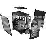 Корпус без блока питания Corsair 3000D RGB Airflow, Midi-Tower, TG, 3x120mm RGB, 2xUSB-A 3.2, E-ATX, ATX, mATX, mITX Black, фото 1