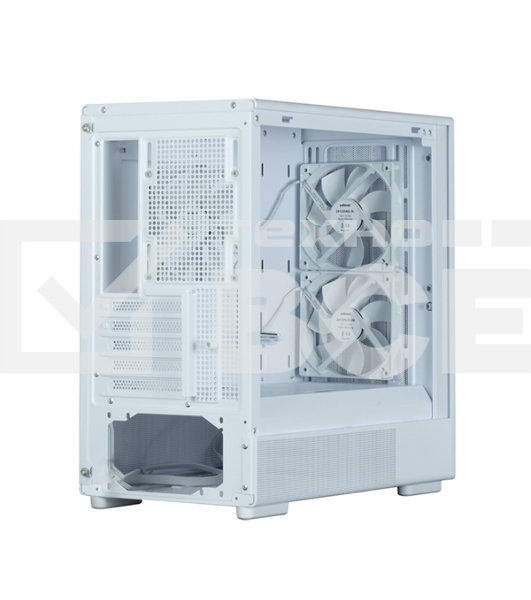 Корпус Zalman P10 NAMU, MATX, WHITE, WINDOW, FRONT COVER WALNUT, 2x3.5