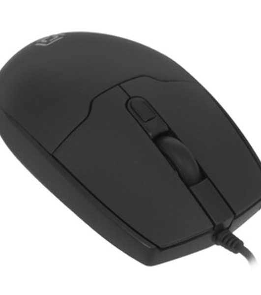 Мышь проводная Oklick 147M черный, 1600 dpi, USB, кнопки - 3
