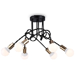 Светильник Ambrella light TR80419/6 BK/GD черный/золото E27/6 max 60W D690*370, фото7