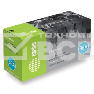 Картридж лазерный Cactus CS-CB436AS (тип CB436A) черный (2000 стр.) для HP LaserJet P1505/ M1120 mfp/ M1522 mfp