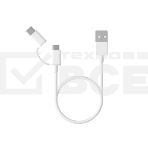 USB-кабель Xiaomi Mi 2-in-1 USB Cable Micro-USB to Type-C  (30cm), фото4