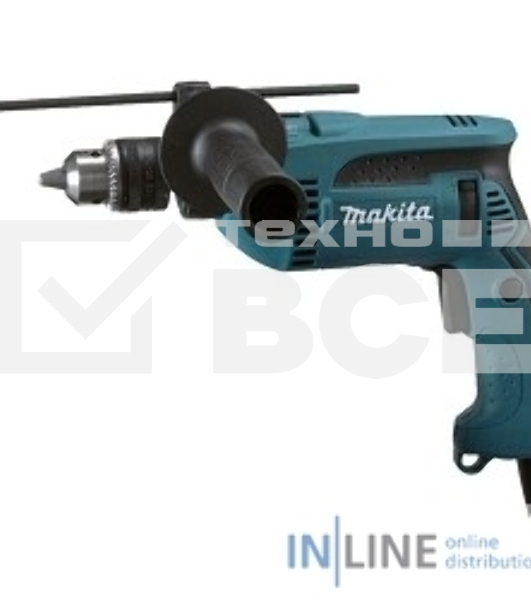 Дрель ударная Makita HP1640K 680Вт патрон:кулачковый реверс (кейс в комплекте)