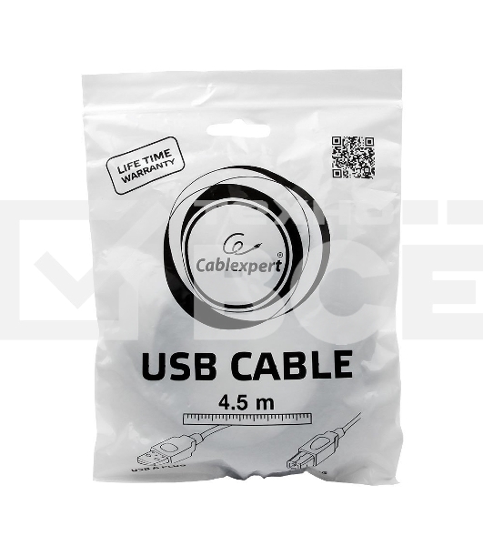 Кабель Gembird CCP-USB2-AMBM-15 USB 2.0 кабель PRO для соед. 4.5м AM/BM позол. контакты, пакет