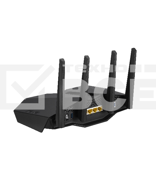 Роутер ASUS RT-AX82U роутер 802.11b/g/n/ac/ax, до 574 + 4804Мбит/c, 2,4 + 5 гГц, 4 антенны, USB, GBT LAN ; 90IG05G0-MO3R10
