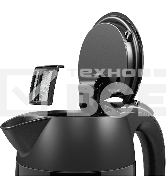 Чайник электрический Bosch TWK3P423 1.7л. 2400Вт черный (корпус: нержавеющая сталь)