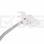 Модуль Rexant Keystone Jack RJ-45(8P8C), UTP неэкранированный, категория 5e, тип 90 градусов, самозажимной, белый, фото3