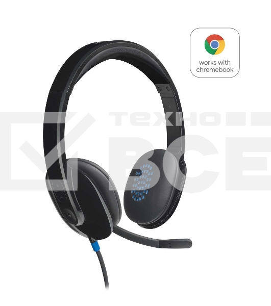 Гарнитура проводная Logitech H540 USB (981-000480)