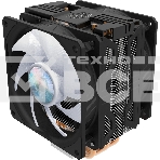 Кулер для процессора Cooler Master Hyper 212 LED Turbo ARGB черный, 120 мм, алюминий/медь, 1800 об/мин, 27 дБ, 4 pin, 160 Вт, 159 мм, фото6