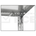 Стеллаж Практик ES 150KD пол.:4 разборная 1450x750x300мм серебристый, фото7