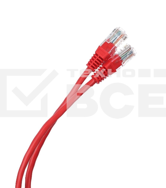 Патчкорд литой 'Aopen' UTP кат.5е 15м красный 