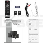 Акустическая система 2.1 SVEN MS-2080 / 70 Watt / ~220V 50Hz / FM-тюнер, USB/ SD, дисплей / BLUETOOTH / ПДУ / Black, фото22