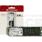 Накопитель SSD M.2 Transcend 500Gb MTS825 TS500GMTS825S (SATA3, up to 530/480MBs, 3D NAND, 180TBW, 22x80мм), фото 1