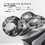 Бритва Polaris PMR 0305R wet&dry PRO 5 blades элктрическая , черный/хром, фото3