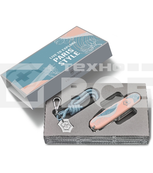 Нож перочинный Victorinox Companion Paris Style (1.3909.E221) 91мм 16функц. розовый с чехлом подар.коробка