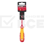 Отвертка Matrix Insulated, SL3,0 x 80 мм, CrMo, до 1000 В, двухкомп. рукоятка, фото 1