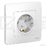 Розетка СП BLANCA 16А 250В без шторок с заземл. бел. SchE BLNRS001011, фото2